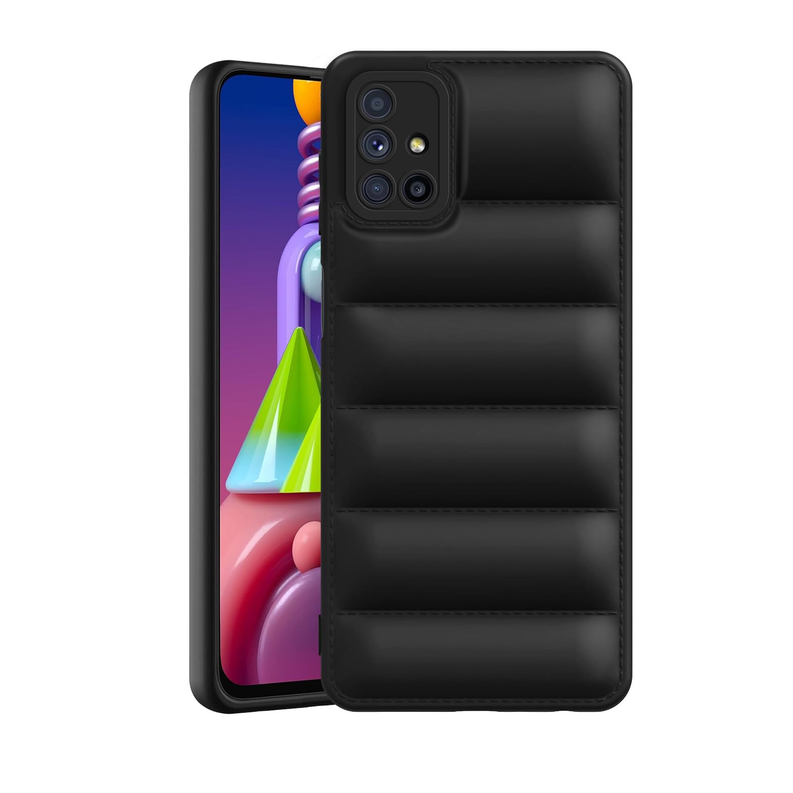Plus Puffer Case Camera Protection Soft Back Cover for Samsung Galaxy M51 (B0CTFLSJN4) Amazon Price History, Amazon Price Tracker