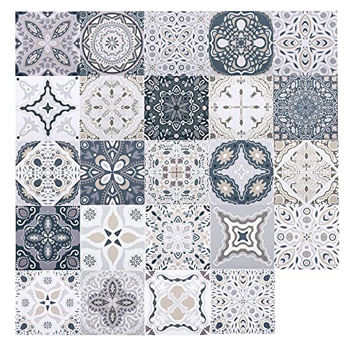 RE-COVERTILES Fliesenaufkleber – 36 Stück, 10x10 Cm, Selbstklebend Für Bad & Küche, Abziehbar