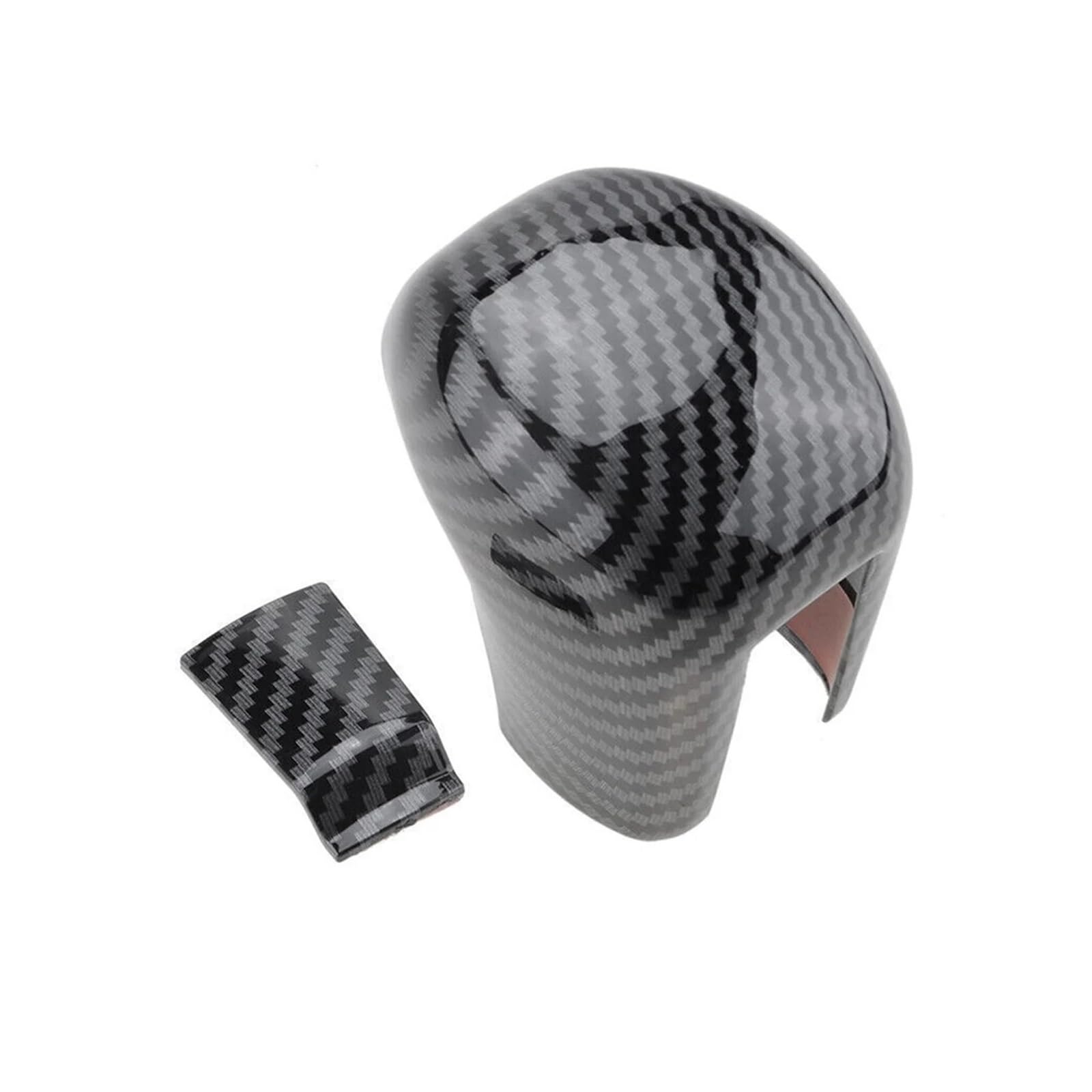 Capuchon de levier de vitesse Civic cache rayures en carbone noir pour console centrale