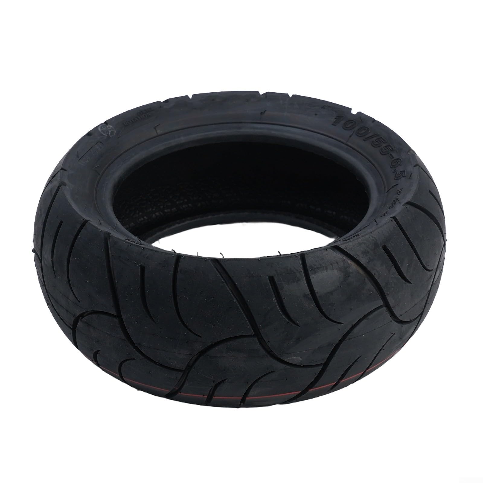 Pneumatico senza camera d'aria da 11 pollici 100/55-6,5 per Dualtron Ultra2 per scooter elettrico Kaabo Shock Absorption Gomma di ricambio nero 265x104mm Facile installazione Lunga durata della vita