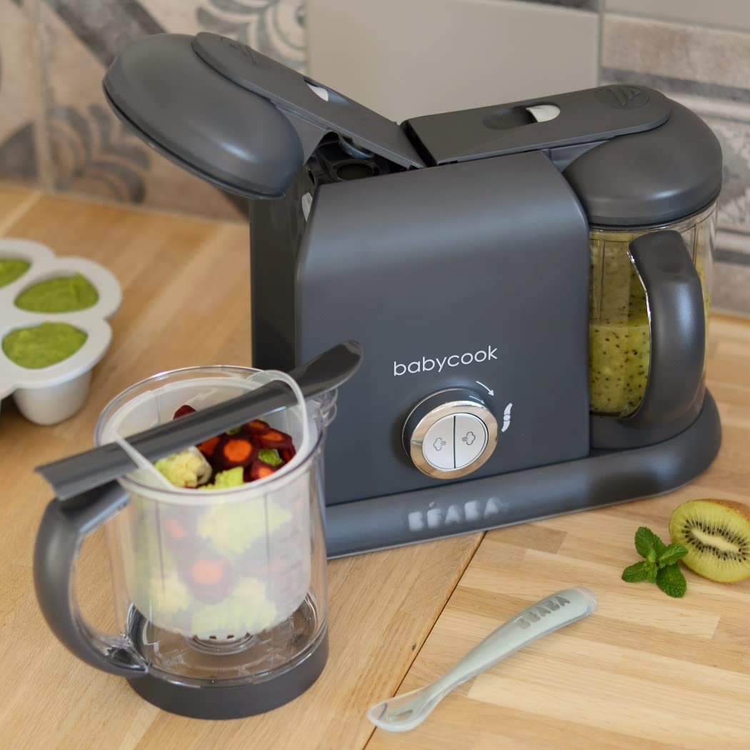Beaba Babycook Duo 4 en 1 - Máquina de alimentos para bebés, procesador de alimentos para bebés, licuadora de alimentos para bebés, vaporizadora de alimentos para bebés, prepara alimentos frescos y
