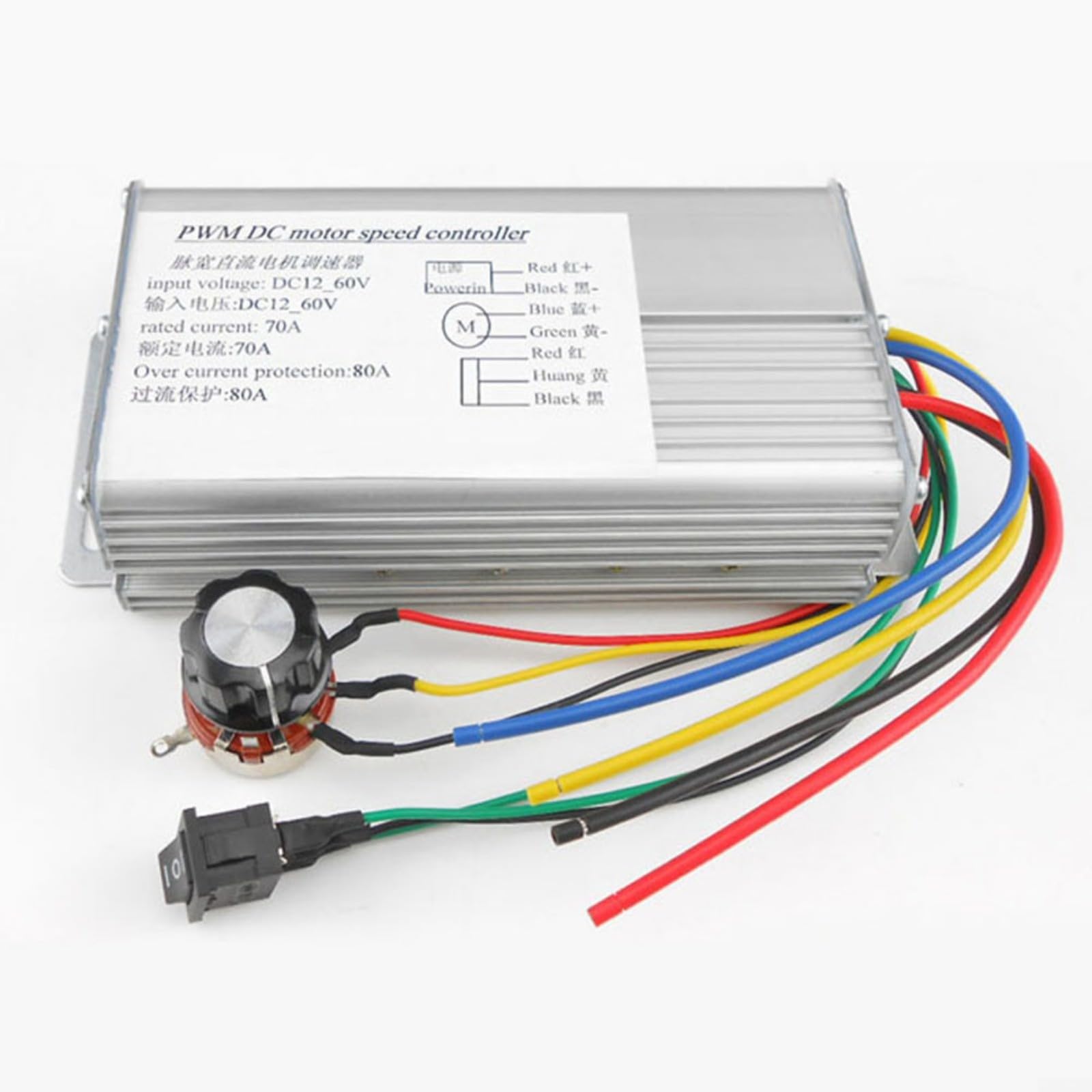 DC 4000W PWM Controlado DC Motor Driver Module DC Motor Control de velocidad PWM Controlador de motor cepillado DC