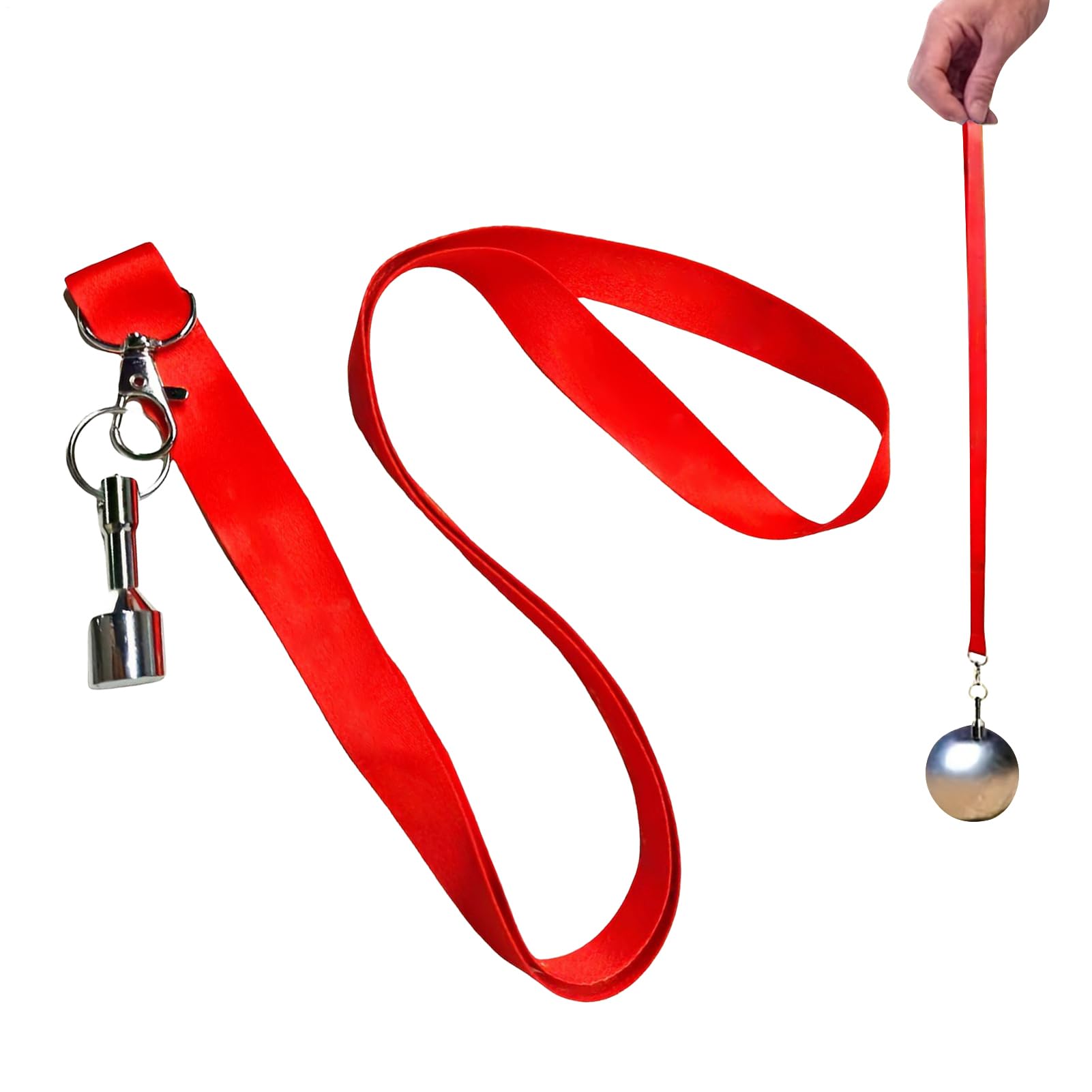 petanques Bocce Balls Picker Set, Portable Convenient Ergonomic Secure Magnet, Red Bocce Balls Picker, Ball Retriever Comes With Printed Neck Strap To Prevent Loss.