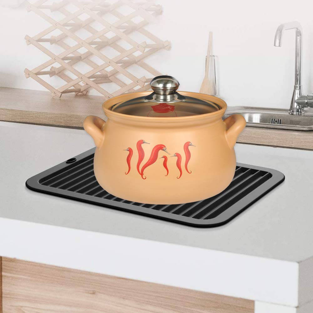 Silikon Untersetzer 30x23cm - Hitzebeständige Matte Für Küche & Tisch