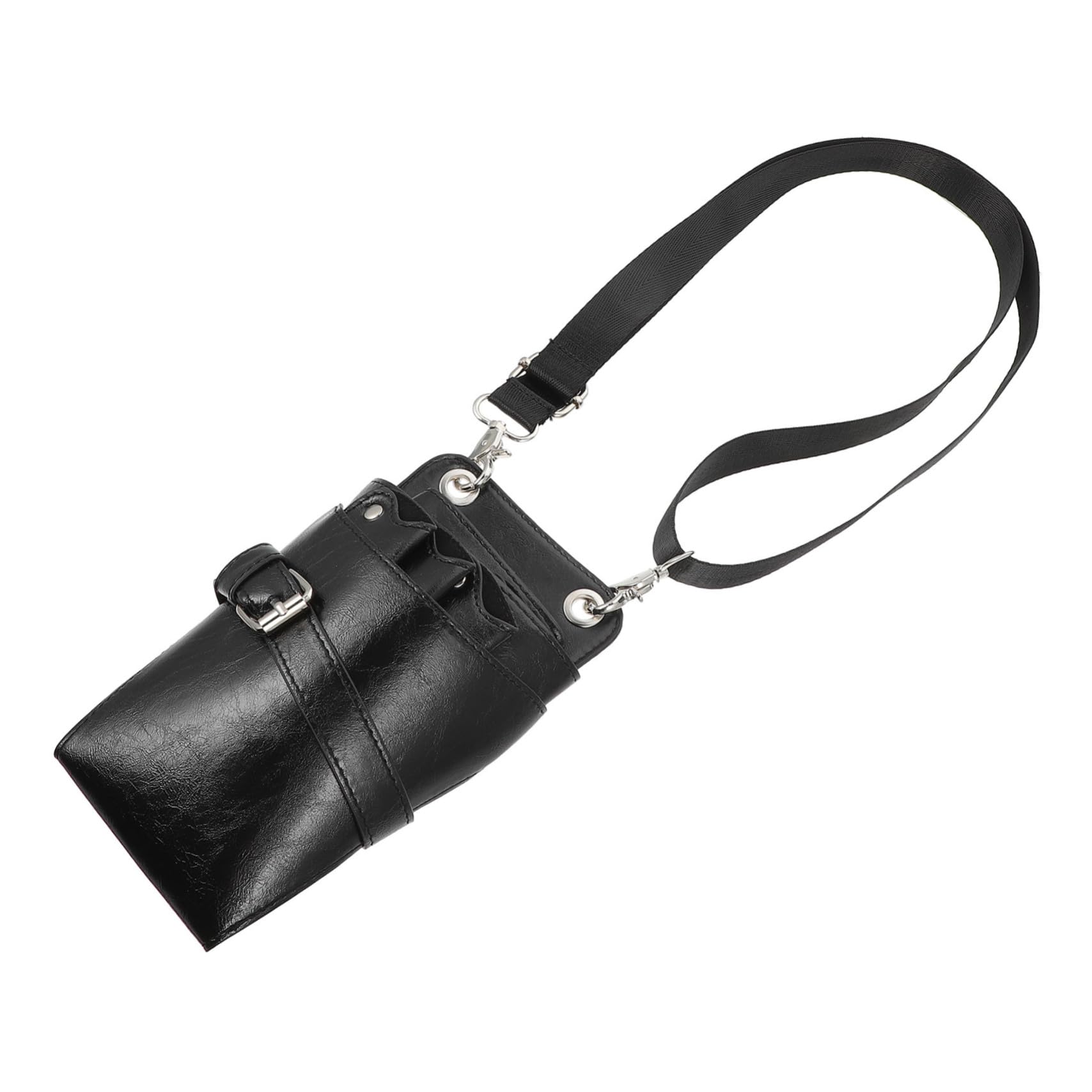 SOESFOUFU Hairdressing Scissors Bag Small Pouch Hair Tool Waist Bag for Stylists Leather Scissor Holder Compact Portable