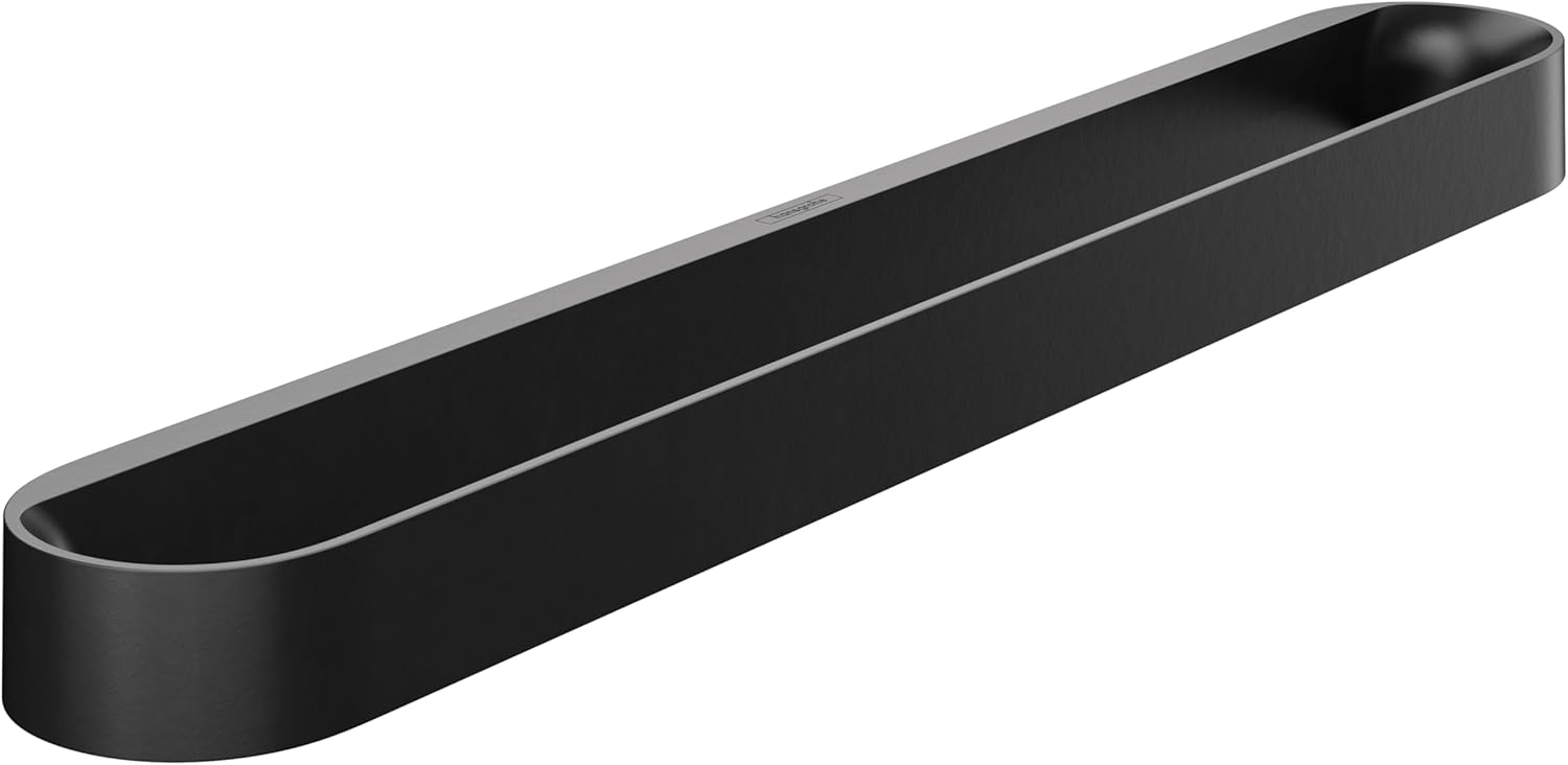 Matte Black Modern Wall Mounted Towel Bar