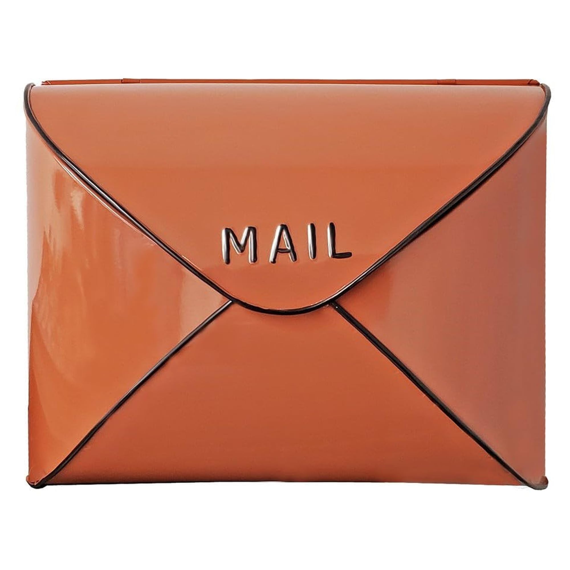 NACH Wall Mount Mailboxes for Outside, 10.2 x 13 x 4.7 inch Terracotta Wall Mailboxes for Outside, Waterproof Mailboxes for Outside - Envelope Mailbox