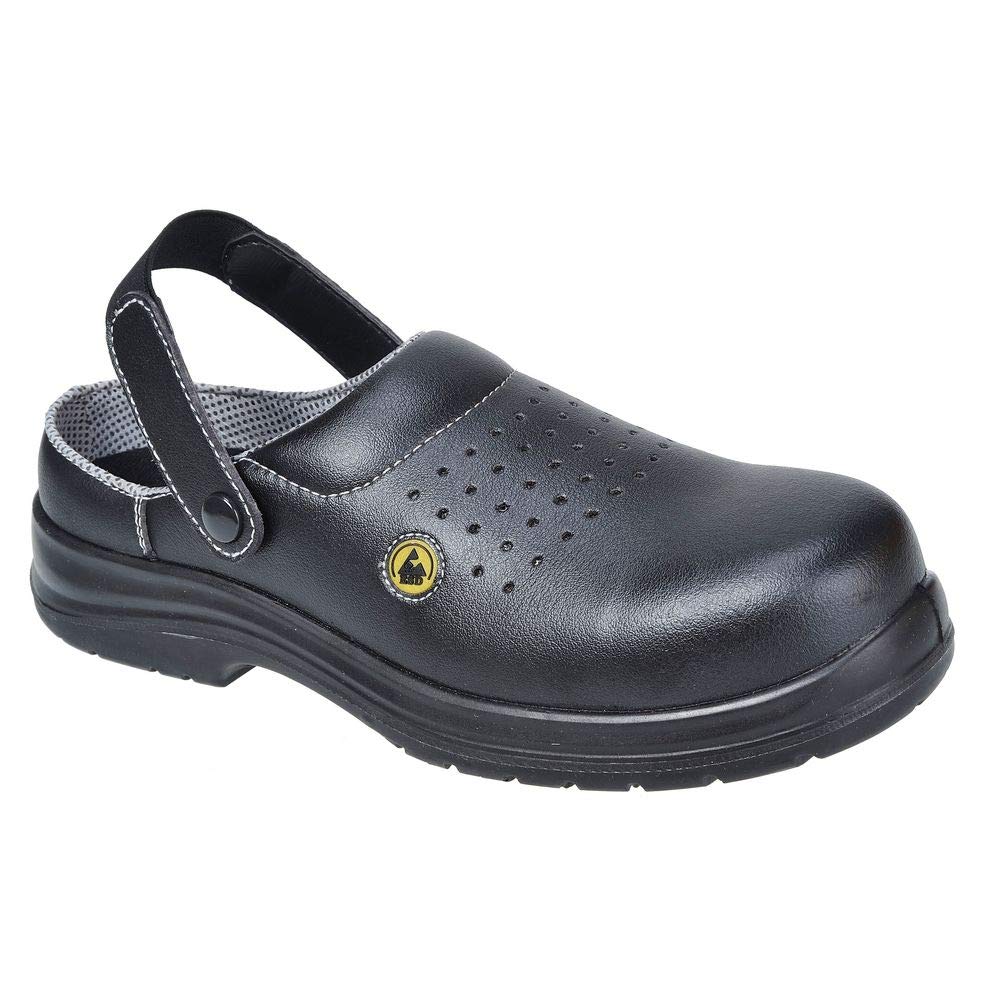 Portwest Zueco Portwest Compositelite Esd Perforated Sb Ae, Tamaño: 43, Color: Negro, FC03BKR43