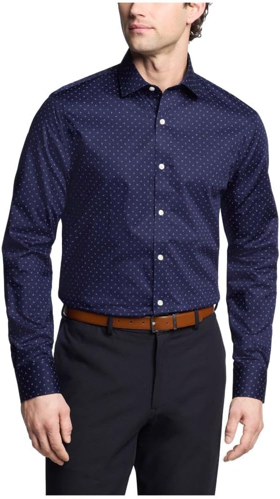 Tommy Hilfiger Mens TH Flex Button Down Dress Shirt