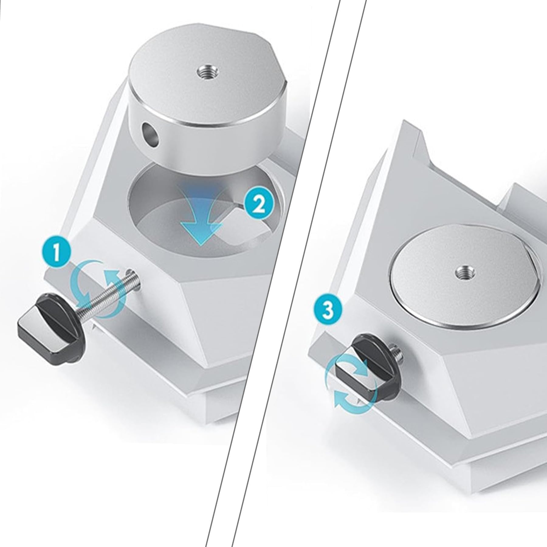 Starlink Mini-Stativadapter Robuste Aluminium-Montage Mit 1/4"-20 & 3/8"-16 Gewinde Kompatibel Mit Mini-Starlink-Rohradapter Und Flachmontage Ideal Für Starlink Mini 2025