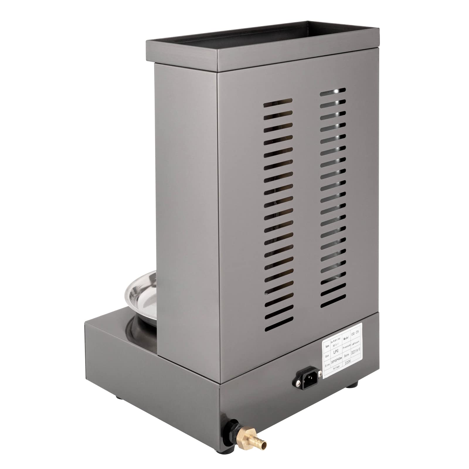 3000W Gas Doner Kebab Machine BBQ Döner grill Grillmaschine Rotisserie Gyrosgrill Tischgrill Dönergrill Vertikalgrill für Gegrillt Huhn, Rindfleisch