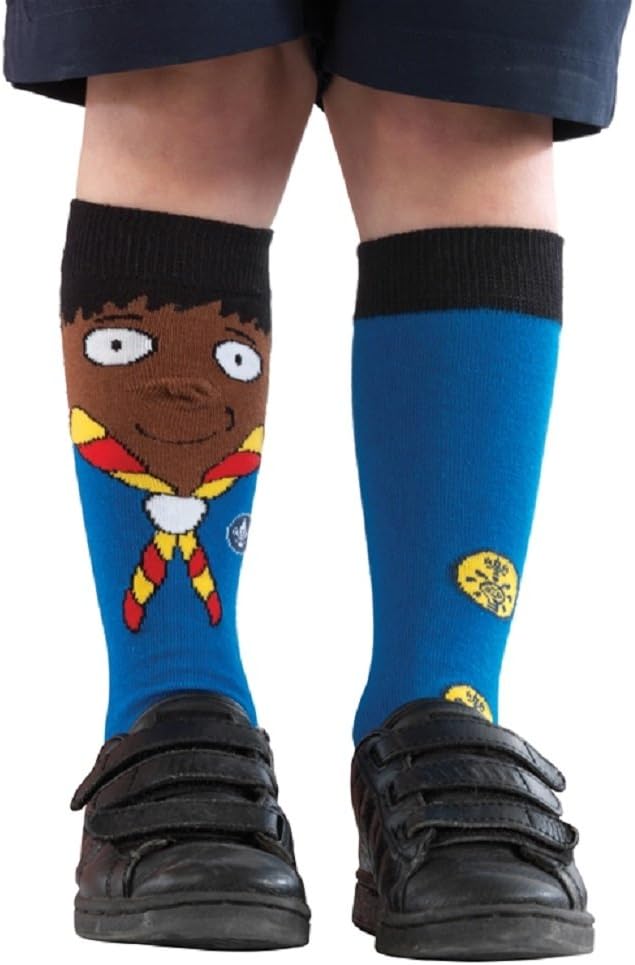 Beaver Scout Oddie Socks (Junior Size 1-4) - Great Beaver Gift!