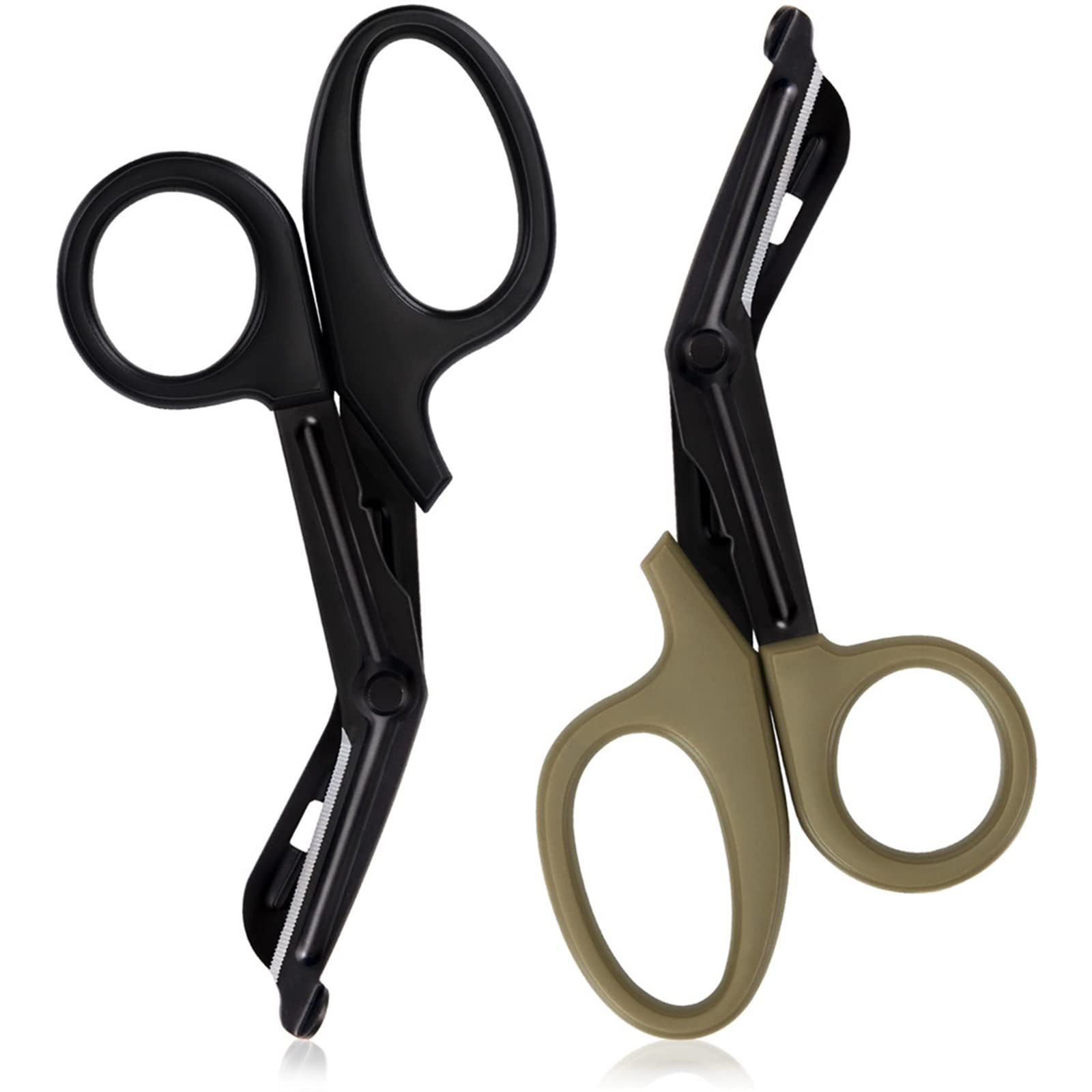 Tijeras de Rescate médico, Mango de plástico, Gasa para heridas de Acero Inoxidable, Tijeras de Primeros Auxilios, práctica Enfermera al Aire Libre S