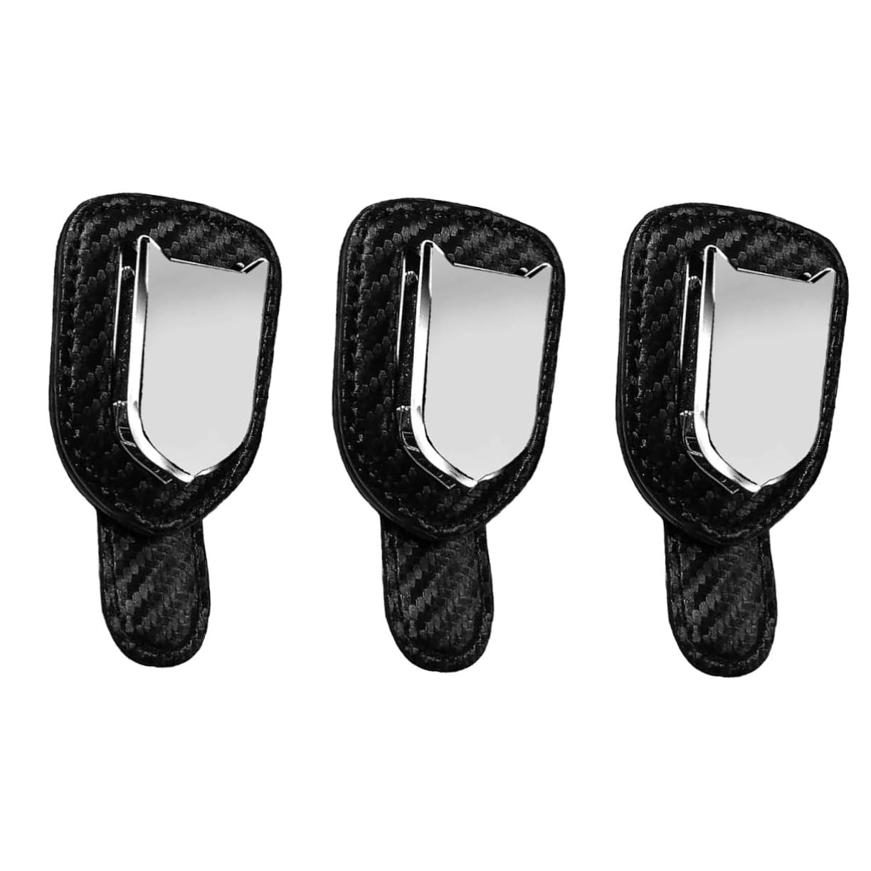 GLEAVI 3stücke Pu Car Eyeglass Holder Mit Carbon- -Design Praktischer Auto Visor Brillenclip Für Sicheren Und Schutz Ihrer Sonnenbrille