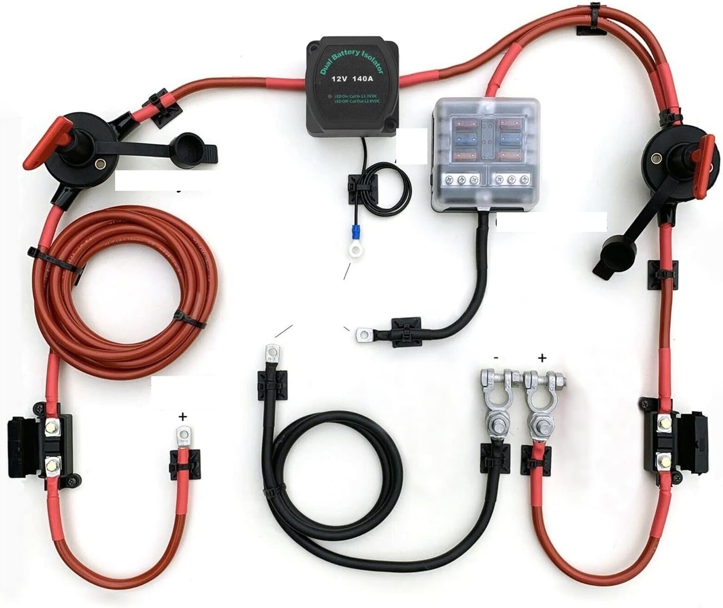 Amazon.co.jp 電圧敏感なスプリットチャージリレーセット12V AMP VSR 110キャンピングカー用のアンプ RVヨット