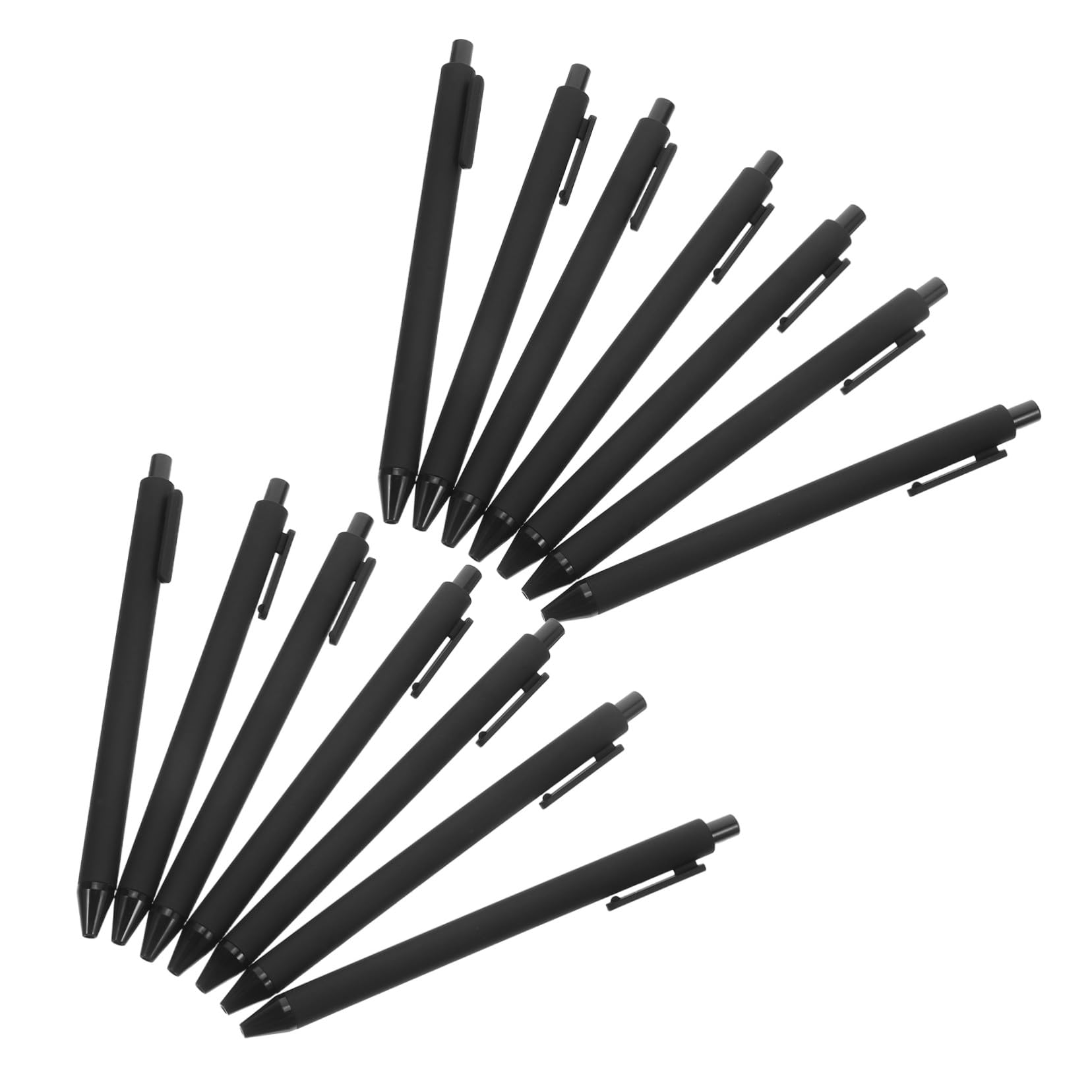 TEHAUX Stylos à Gel Noirs Rétractables 108 Pièces en Plastique