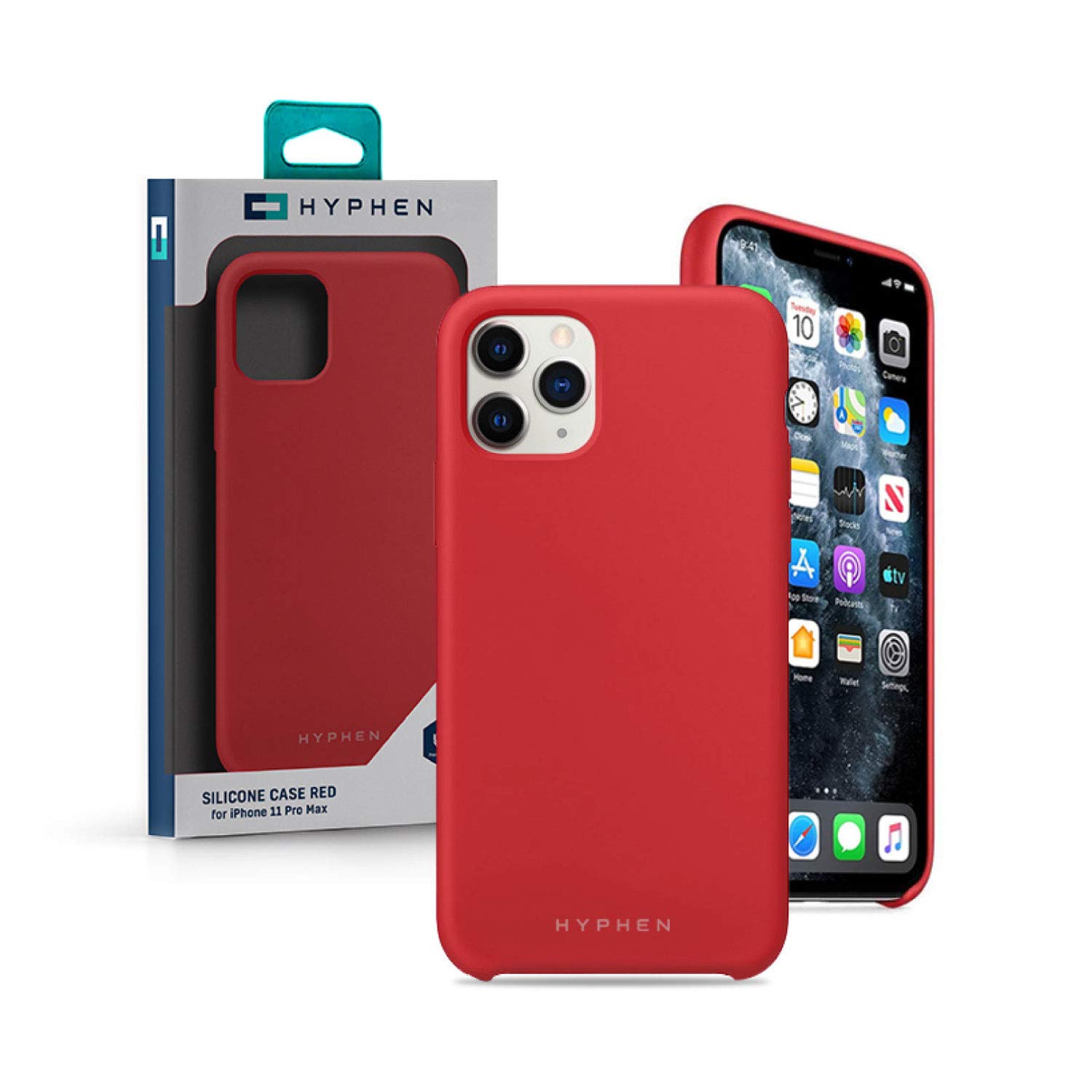 HYPHENSilicone Case - Red iPhone 11 Pro Max