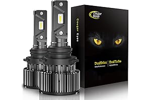 Cougar Motor 9007 LED Headlight Bulbs, 6000K White Driving Light Bulbs, IP67...