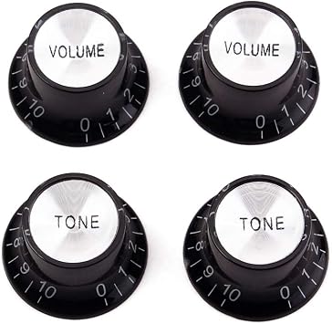 Black Guitar Knob Electric Guitar Knob Guitar Volume Tone Knob Guitar Control Knob Fits Lespole, Gibson, Stratocaster