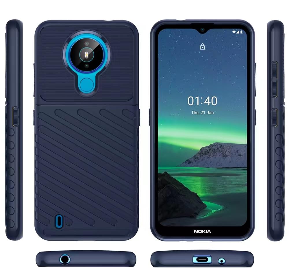 HTXWXJC Phone Case for Nokia 1.4 Case, Nokia 1.4 2021 TA-1322 Case Shockproof Cover TPU Protective Cases Anti-Scratch Military Grade Cover for Nokia