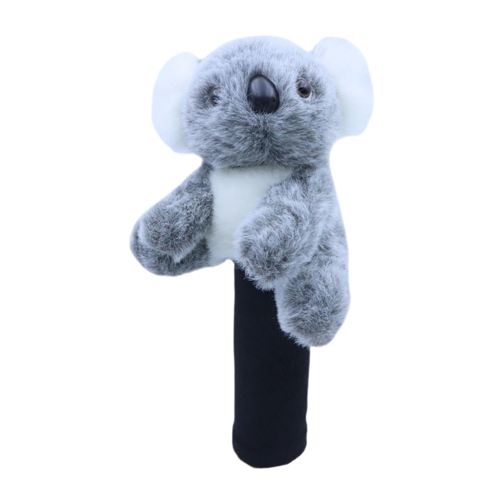 Vaveren Koala Golf Headcover Golf Club Cover for Drivers Hybrid,Golf Accessories,Funny,Golf Gift,Cute,Lightweight, Plush, Lovely, Gray