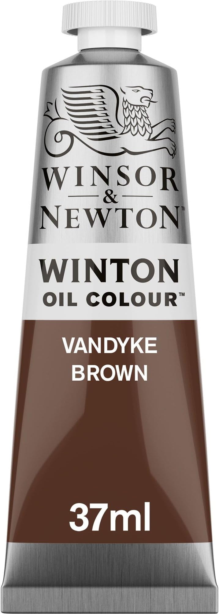 Winton Oil Colour Vandyke Brown (676) in 37 ML Tube, Highly Pigmented Oil Painting Colors for Canvas & Paper, Art Supplies for Beginners & Professional Artists