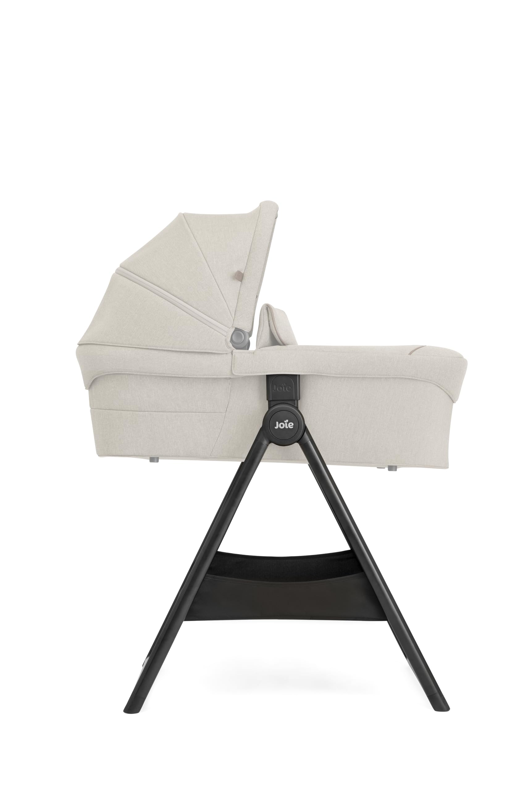 Joie Tragetaschen-Ständer – Kompakt zusammenklappbar, leichtes Gestell (2,86 kg) mit leicht zugänglichem Korb, kompatibel Tragetaschen & Babyschalen, Keine Adapter nötig, Black