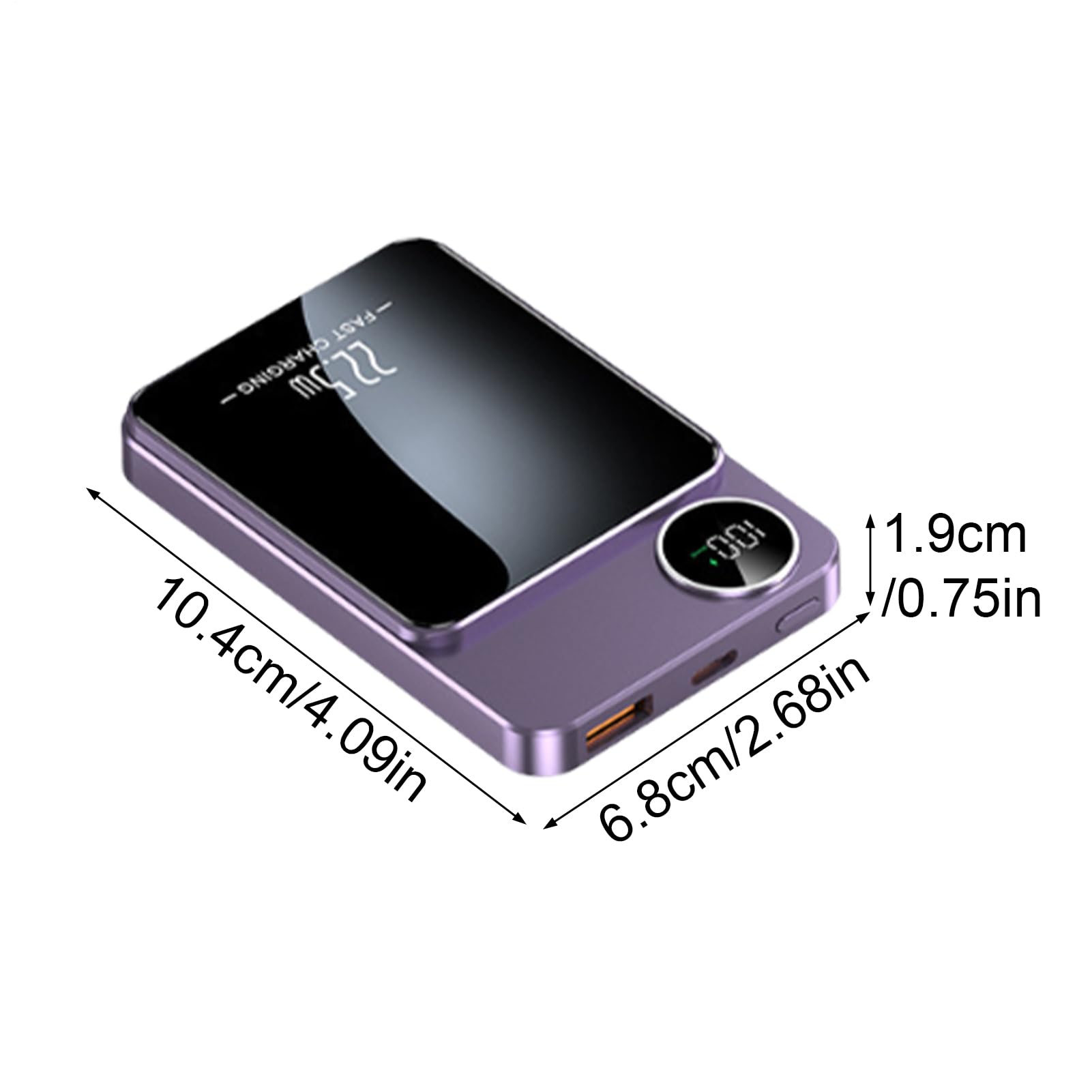 Base di ricarica per telefono, base di ricarica rapida magnetica | Caricatore wireless per telefono, 20.000 mAh, per cellulare, cuffie, tablet, portatile, smart watch, casa