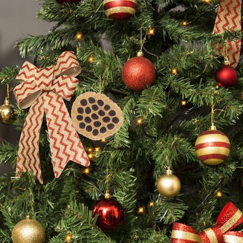 12 piezas de decoración con semillas de loto secas naturales miniatura 5