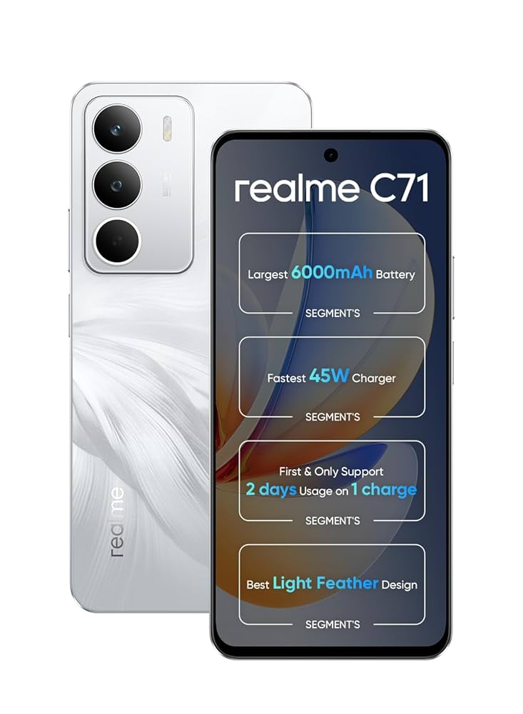 スマートフォン本体 realme c71 8GB 256GB Realme C71 (8GB RAM, 256GB Storage) | 6.67