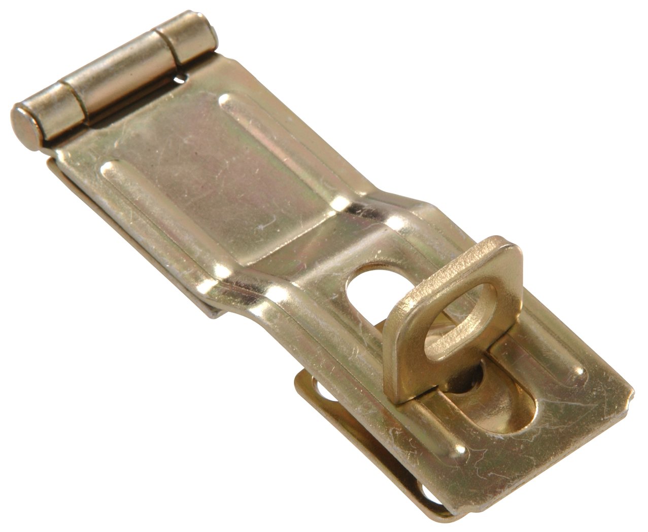 Porte-cadenas Hillman 851410 loquet agrafe pivotante de sécurité zingué jaune