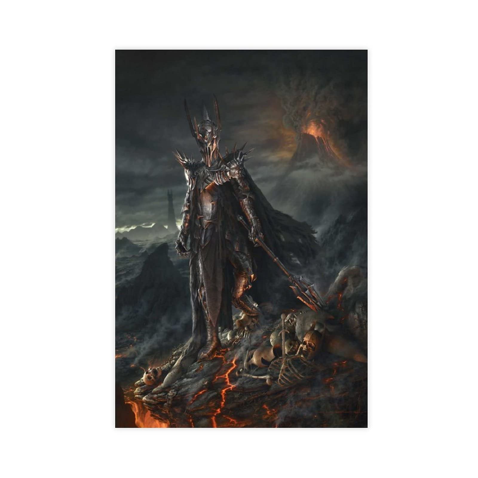 UUYY The Lord of The Rings Sauron Movie 1 Canvas Poster Wall Art Decor Print Picture Paintings for Living Room Bedroom Decoration Unframe:24×36inch(60×90cm)
