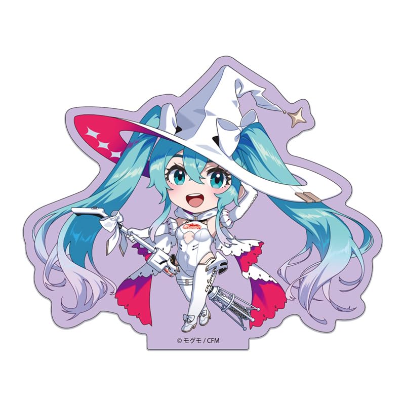 Racing Miku 2024 Nendoroid Plus Key Visual 1 support à clip en acrylique transparent