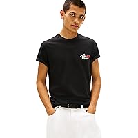 Tommy Jeans Tjm Slim Sign Chest SS Tee Ext DM0DM22538 S/S T-Shirt