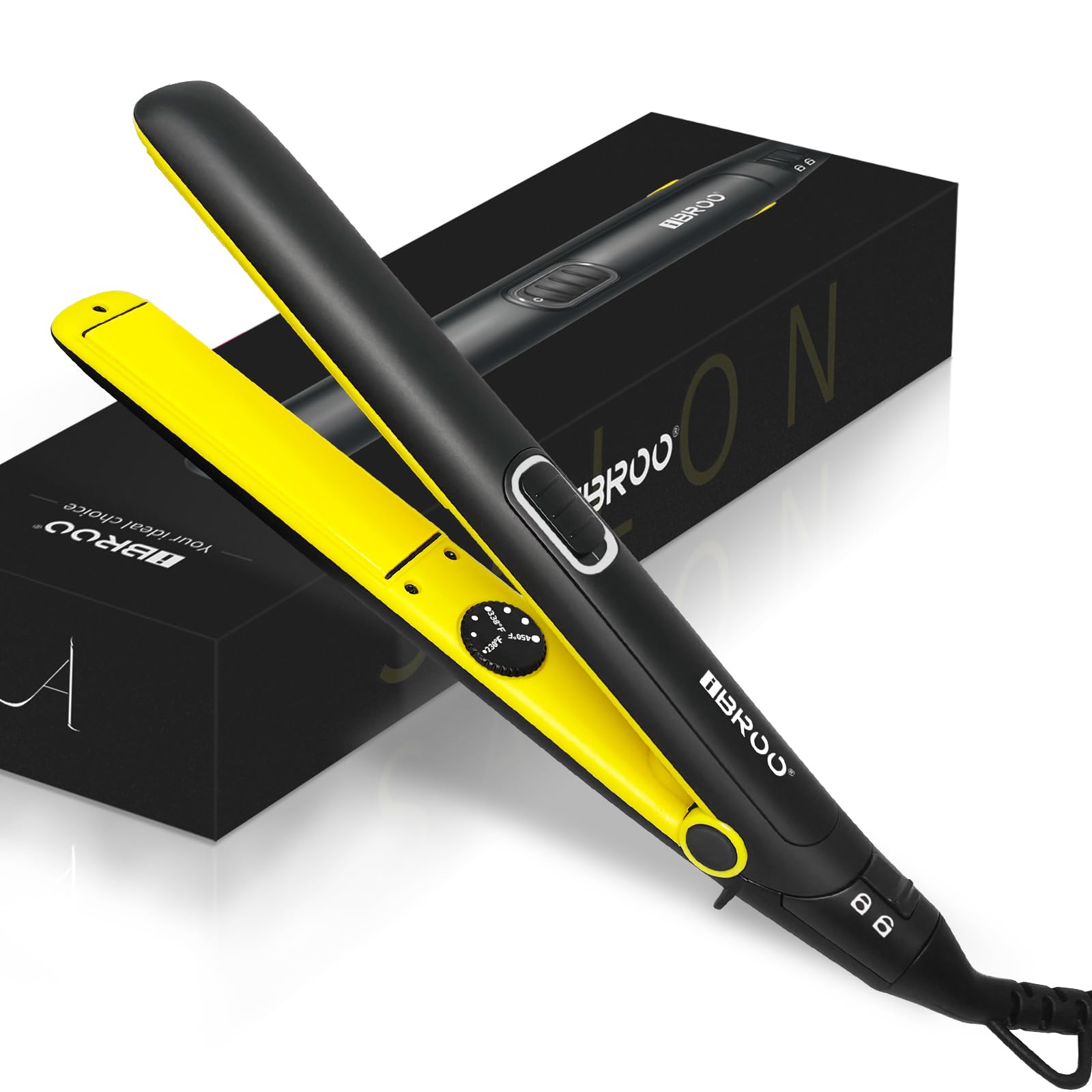 Amazon.com : IBROO Ceramic Flat Iron Hair Straightener, 1 inch