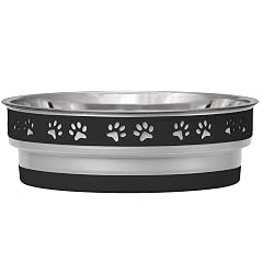 Loving Pets Corsa Dog Bowls- Stainless Steel Dog Cat Bowls - Spill Proof Dog Food Bowl Cat Bowl