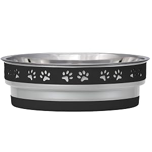 Loving Pets Corsa Dog Bowls- Stainless Steel Dog Cat Bowls - Spill Proof Dog Food Bowl Cat Bowl