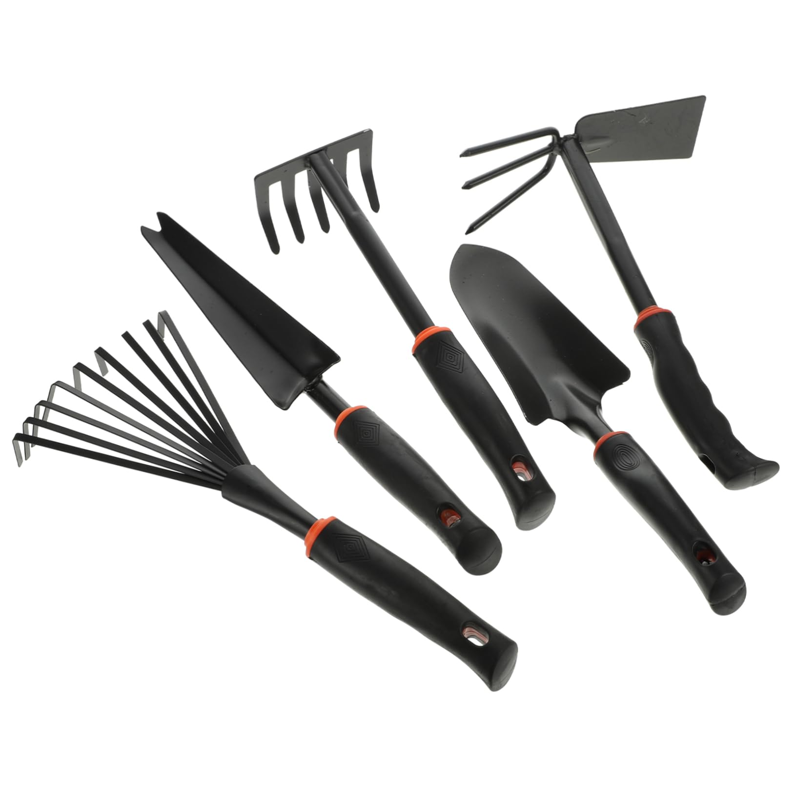 Set da Giardinaggio 5 Pezzi Badile da Giardino Nero