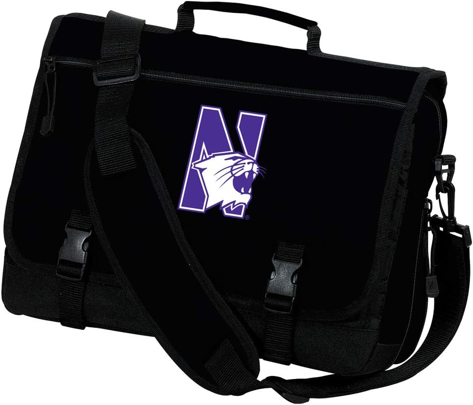 Broad Bay Northwestern University Laptop Computer Bag Northwestern Wildcats Messenger Bag Briefcase