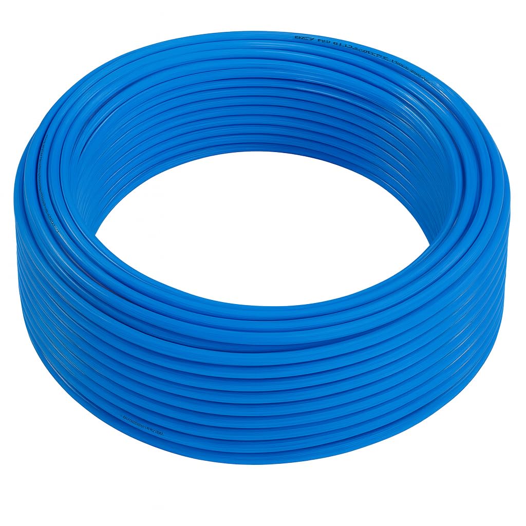 Fittingstore - Polyethylen-Schlauch PL 50 Meter – Druckluftschlauch Pneumatikschlauch Polyurethane Druckluft Wasser Schlauch flexibel 4/2mm, 6/4mm, 8/6mm, 10/8mm, 12/10mm 14/10mm (8 x 6 mm, Schwarz)