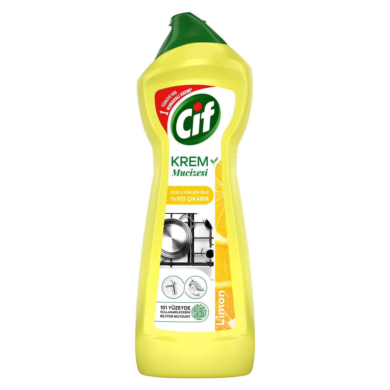 Cif Krem Yeni Nesil Yüzey Temizleyici Limon 750 ml