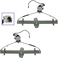 Vista 11 de TRQ Juego de regulador de ventana eléctrica delantera y motor compatible con Ford Ranger 1993-2011 1994-2009 Mazda B2300 1998-2001 B2500 1994-2007