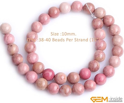 Miniatura 550 de GEM-Inside - Cuentas sueltas de piedra de lava negra natural de 0.315 in para hacer joyas, 15 pulgadas Cordierita de grado A