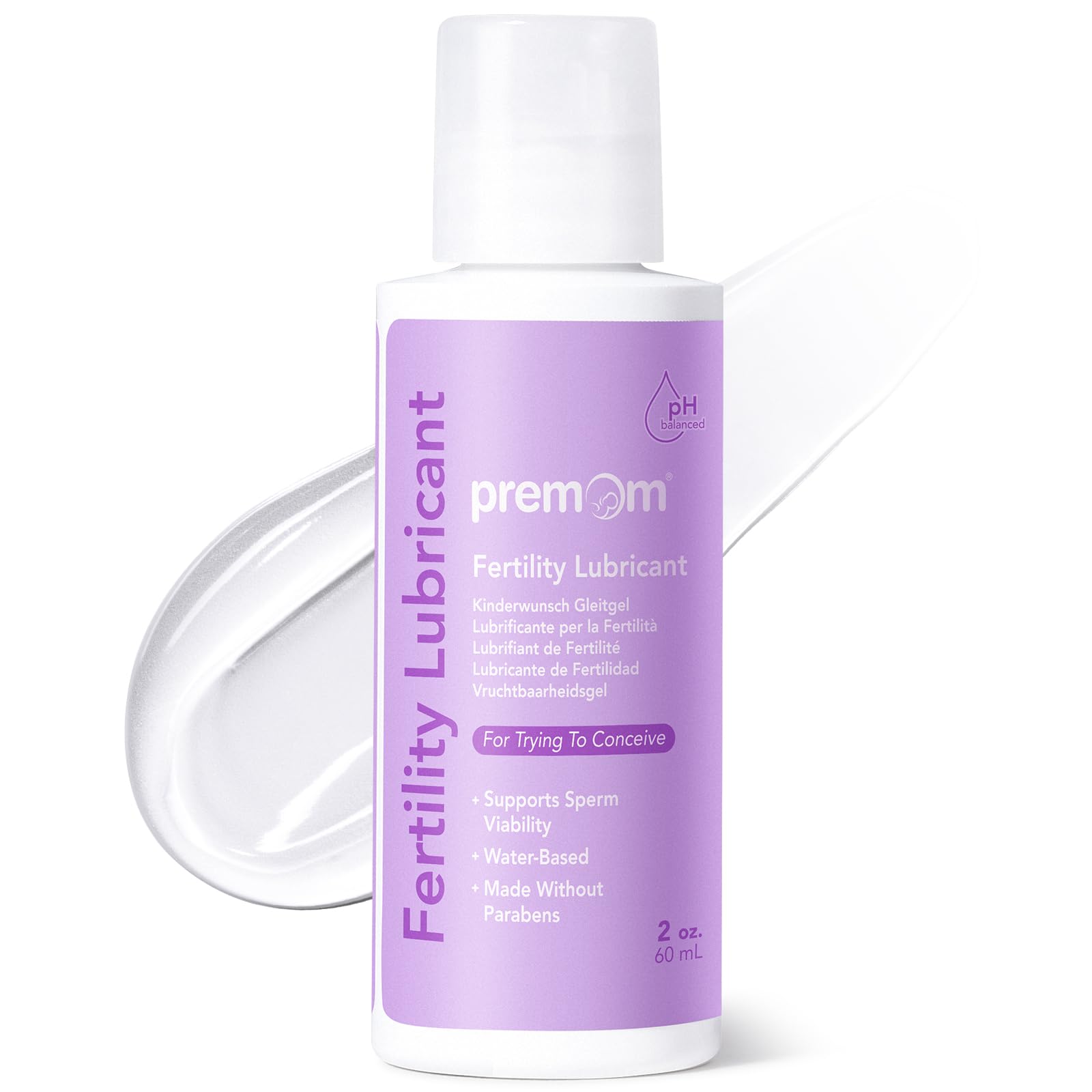 Premom Lubrificante per la Fertilità - 60ml | Facile da Portare