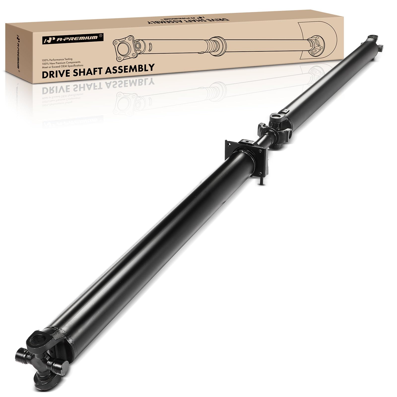A-Premium Rear Complete Drive Shaft Prop Shaft Driveshaft Assembly Compatible with Chevrolet Silverado 3500 HD & GMC Sierra 3500 HD, 2011-2016, RWD, Automatic Transmission, 6 Speed Transmission