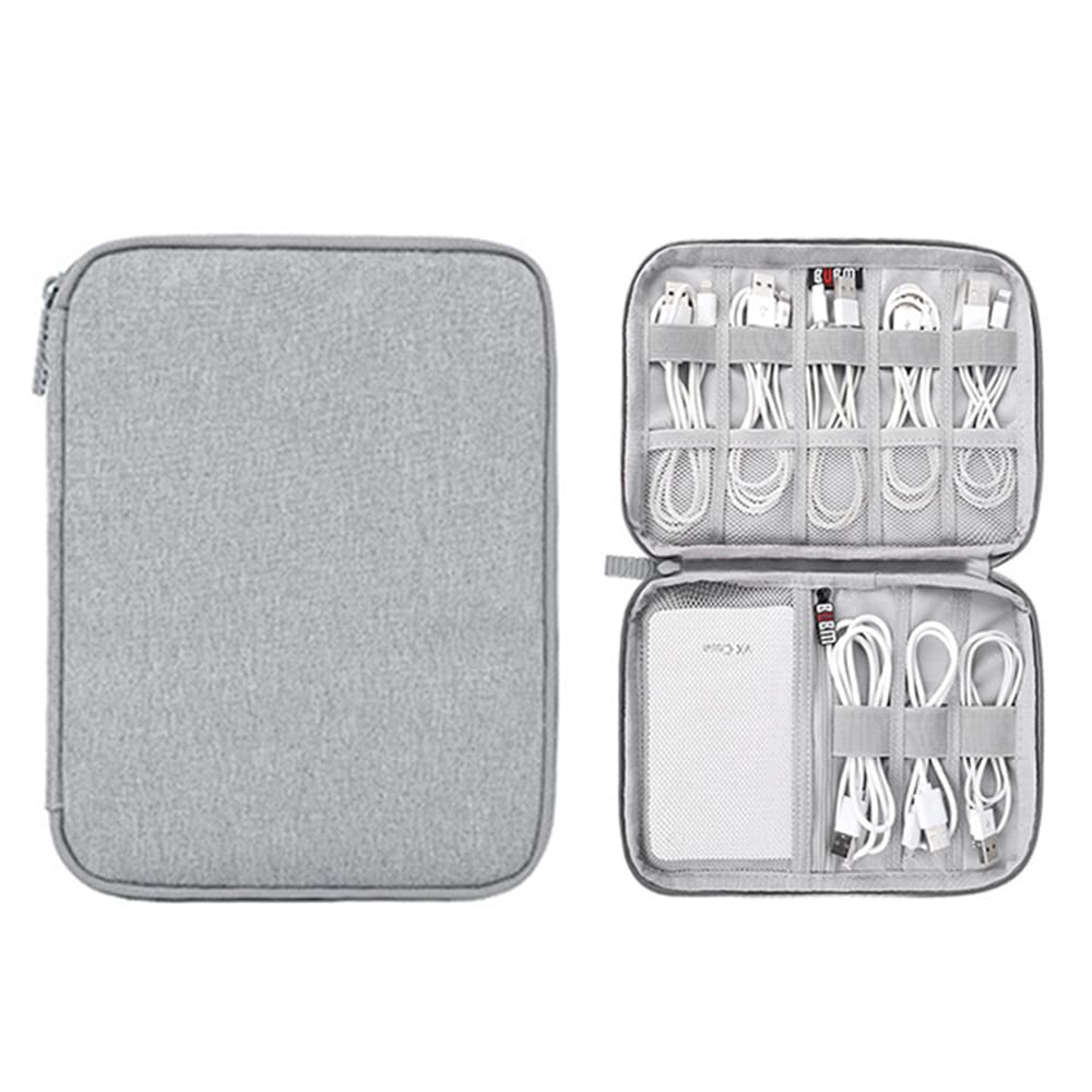 HOXHA Cable Organizer Bag Travel Cord Organizer Pouch Small Electronics Accessories Bag Tech Cord Storage Pouch for Cable, Charger, Phone, USB, SD Card