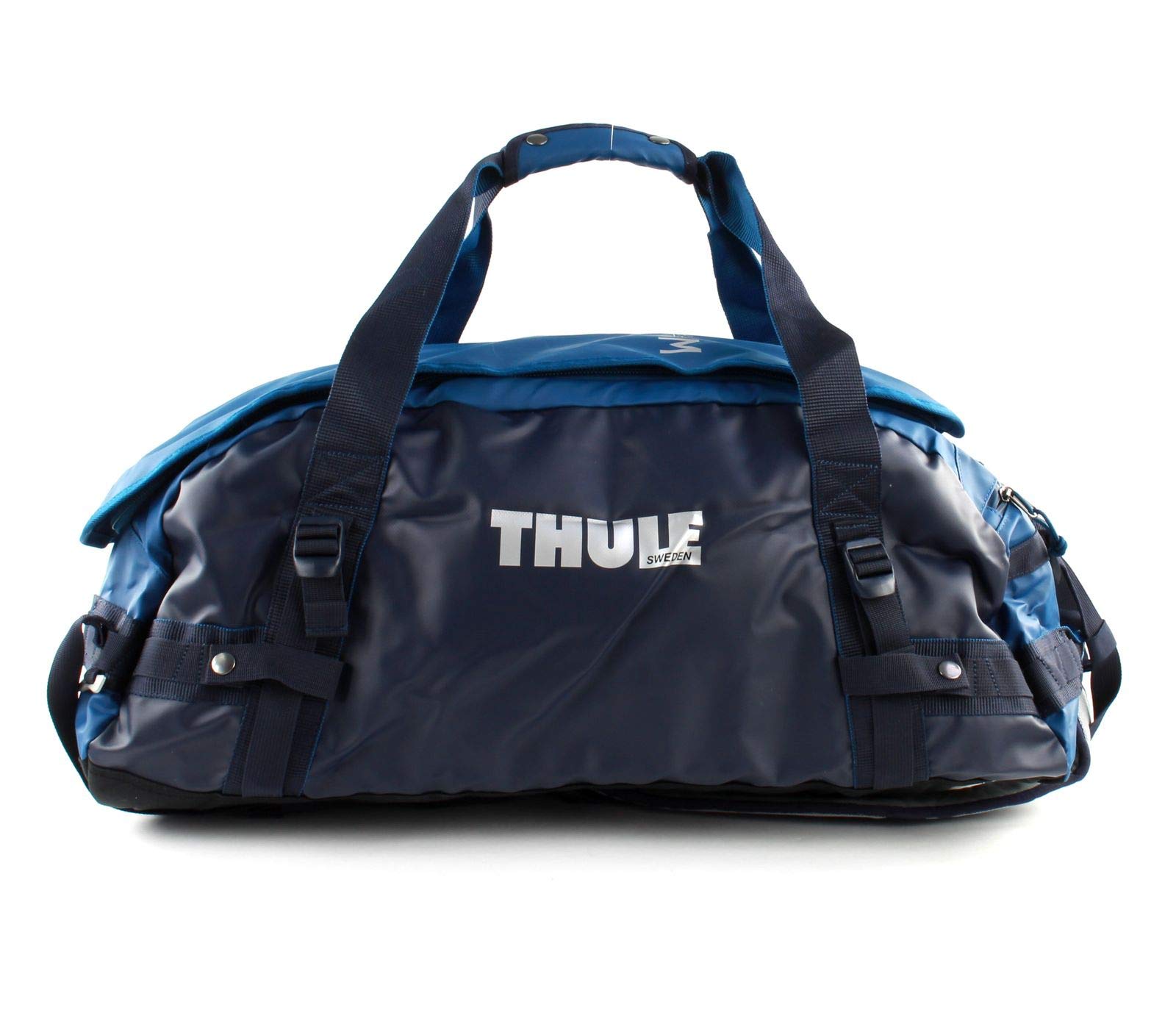 Thule Chasm Duffel Bag 70L (Rucksack und Reisetasche in einem) Blau (Poseidon), Erwachsene