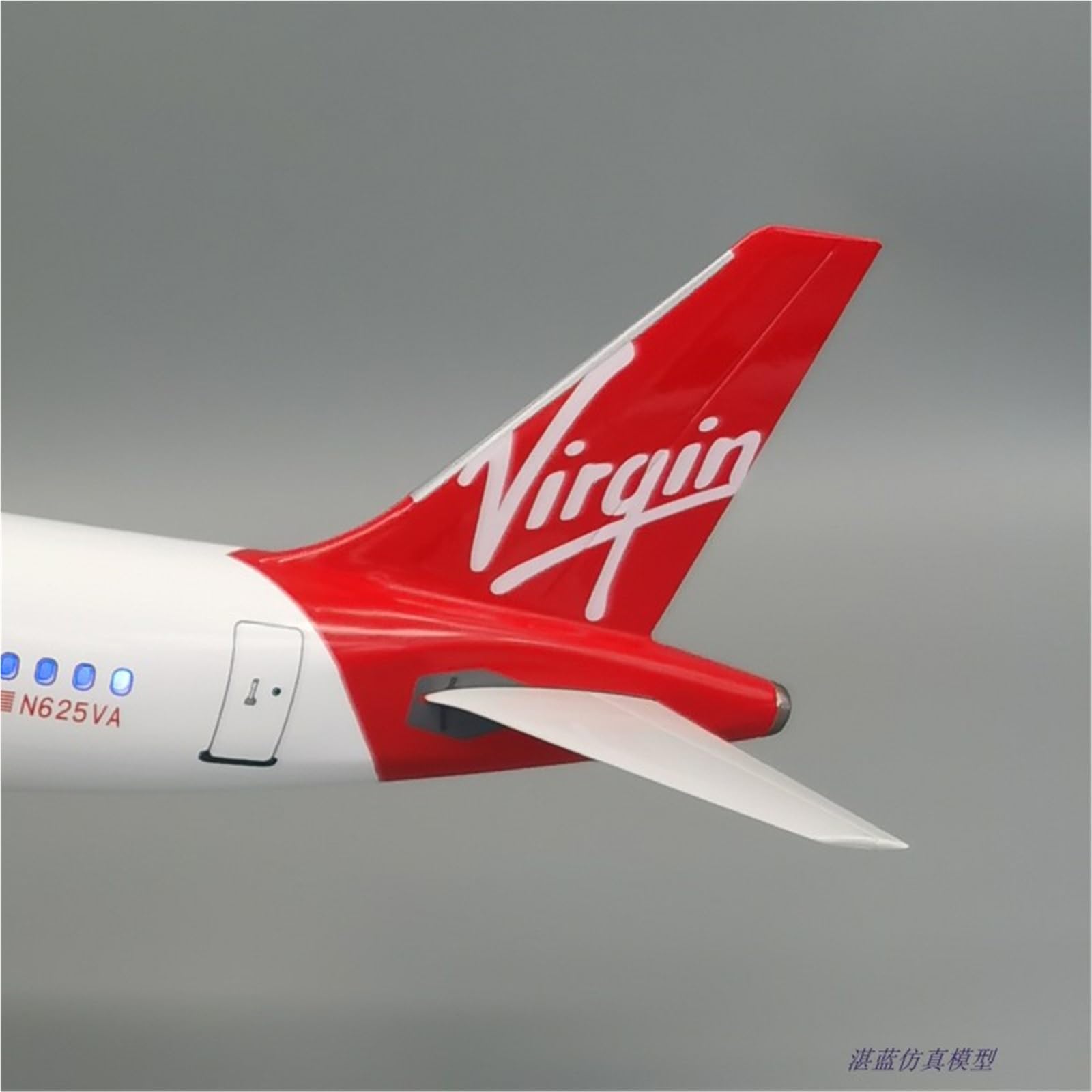 Repliki modeli samolotów Replika samolotów cywilnych w skali 1/80 47 cm dla Virgin America 320neo Model samolotu do wyświetlania w lotnictwie Miniaturowy model samolotu (bez światła)