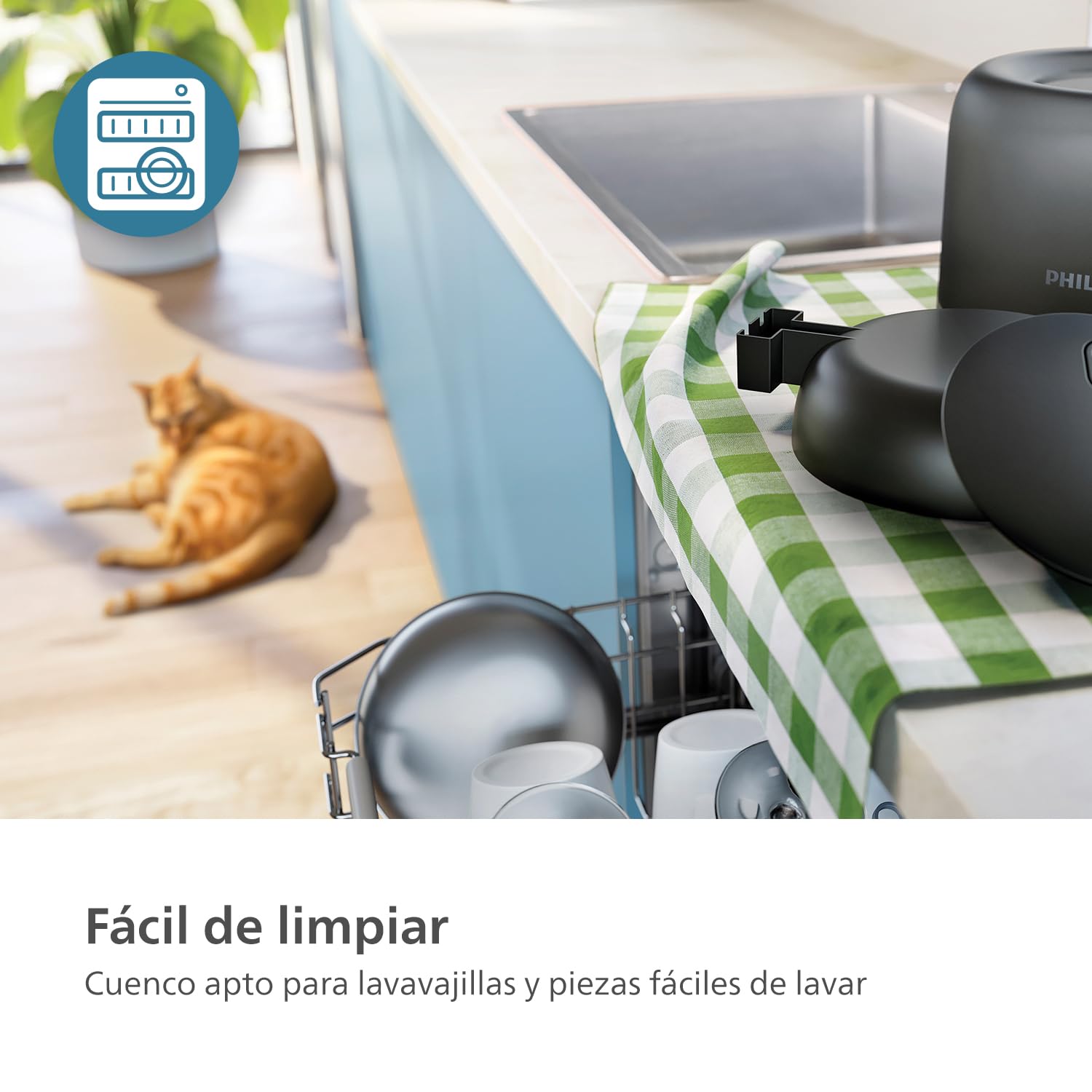 Philips Pet Series Comedero Inteligente, Detección de Movimiento, Programación de Comidas, Notificación de Reposición, Tecnología Antiatascos, Comida Fresca, Fácil de Limpiar, Aplicación (PAW5320/02)