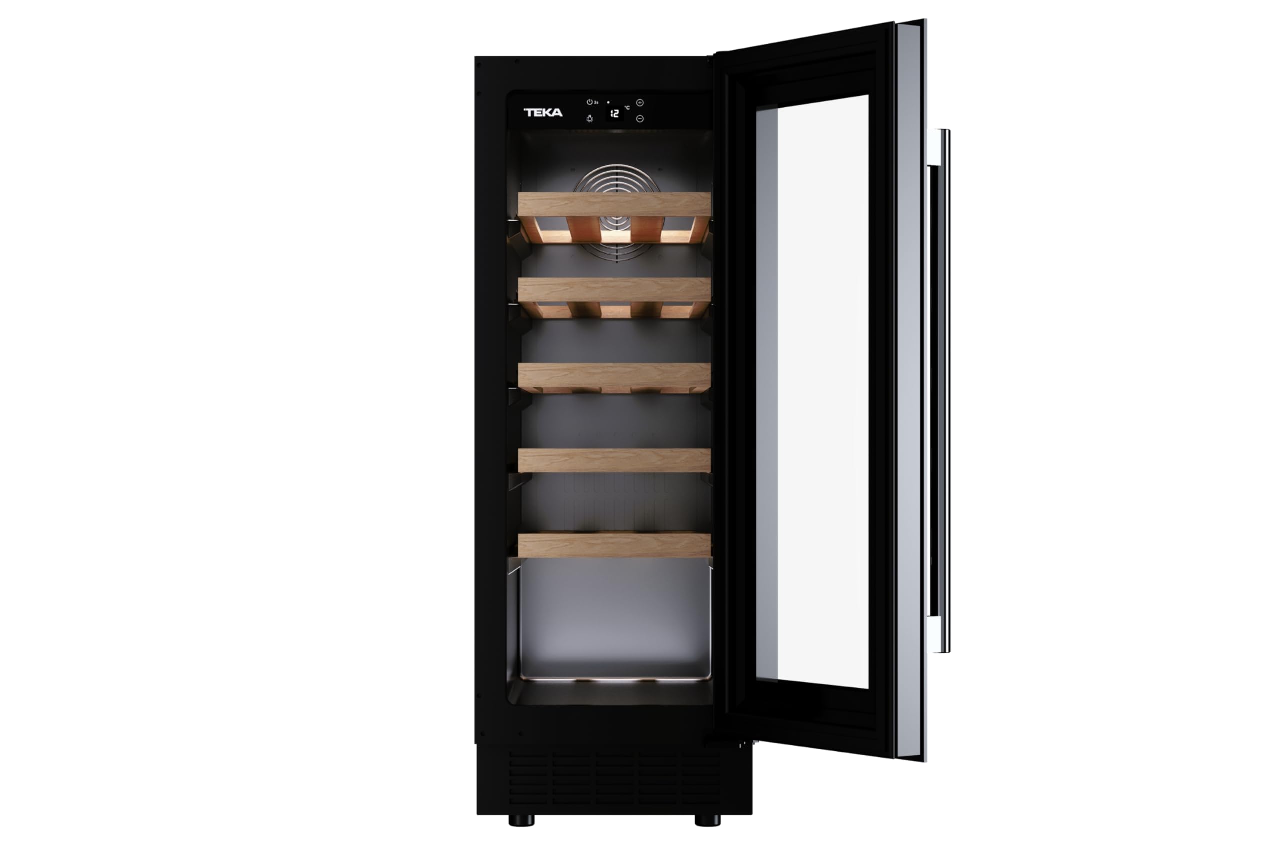 Teka - Vinoteca - Enfriador de vinos independiente con capacidad para 20 botellas y control de temperatura ajustable - Modelo Sommelier RVU 10020 GBK
